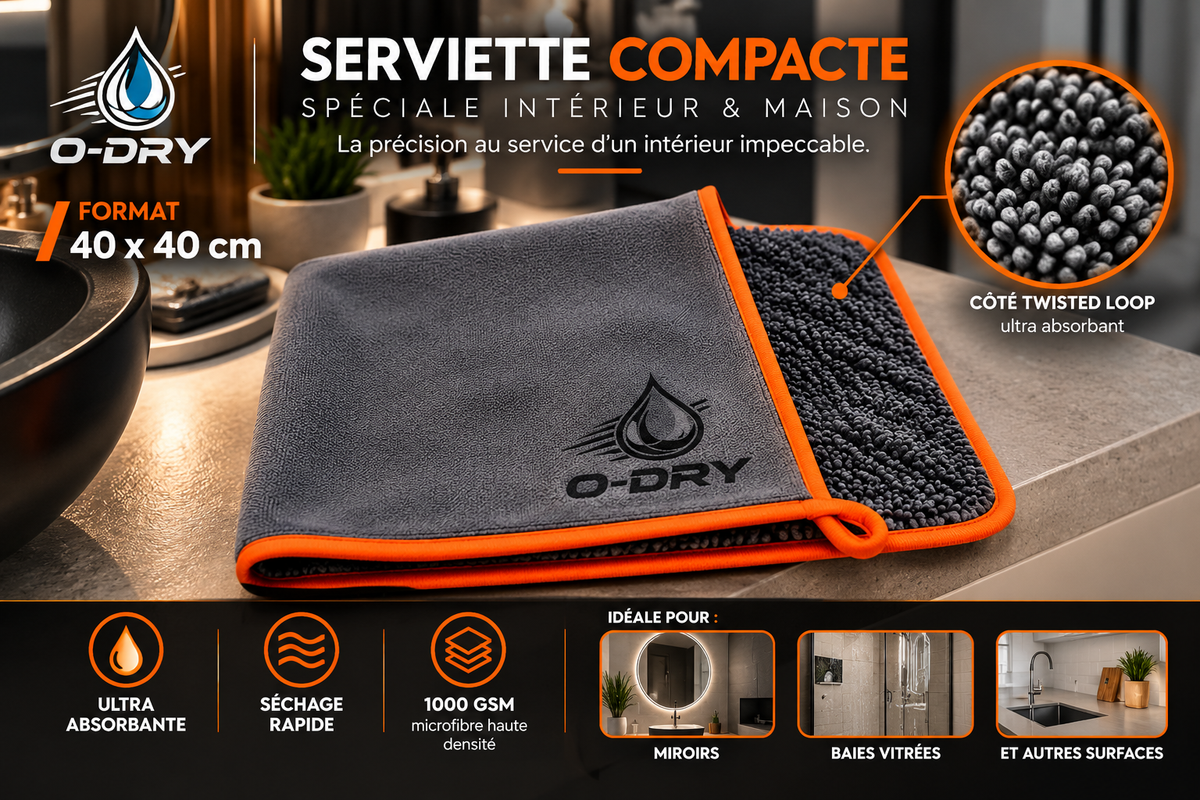 Serviette Compacte Maison O-DRY - 40 x 40 cm